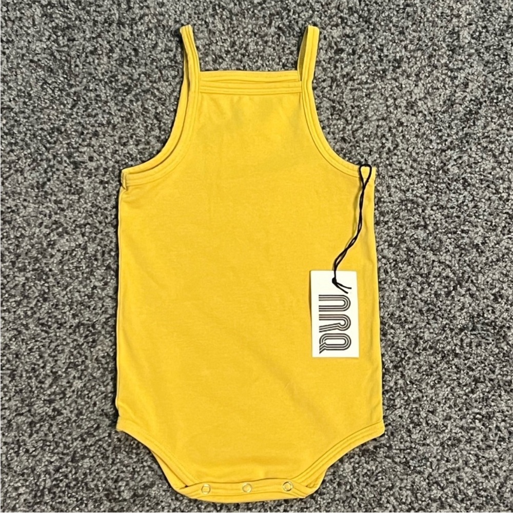 ARQ Baby Yellow Bodysuit Size 18-24 Months NWT